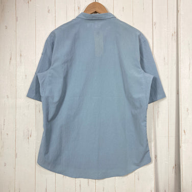【Unisex M ブルー系】 Nruc ( ヌルク ) ギャスパー エア シャツ GASPER Air SHIRT Light Blue TORAY Dot Air / 2WAYストレッチ / 速乾 ポリエステル ウェア トップス インナー シャツ ショートスリー