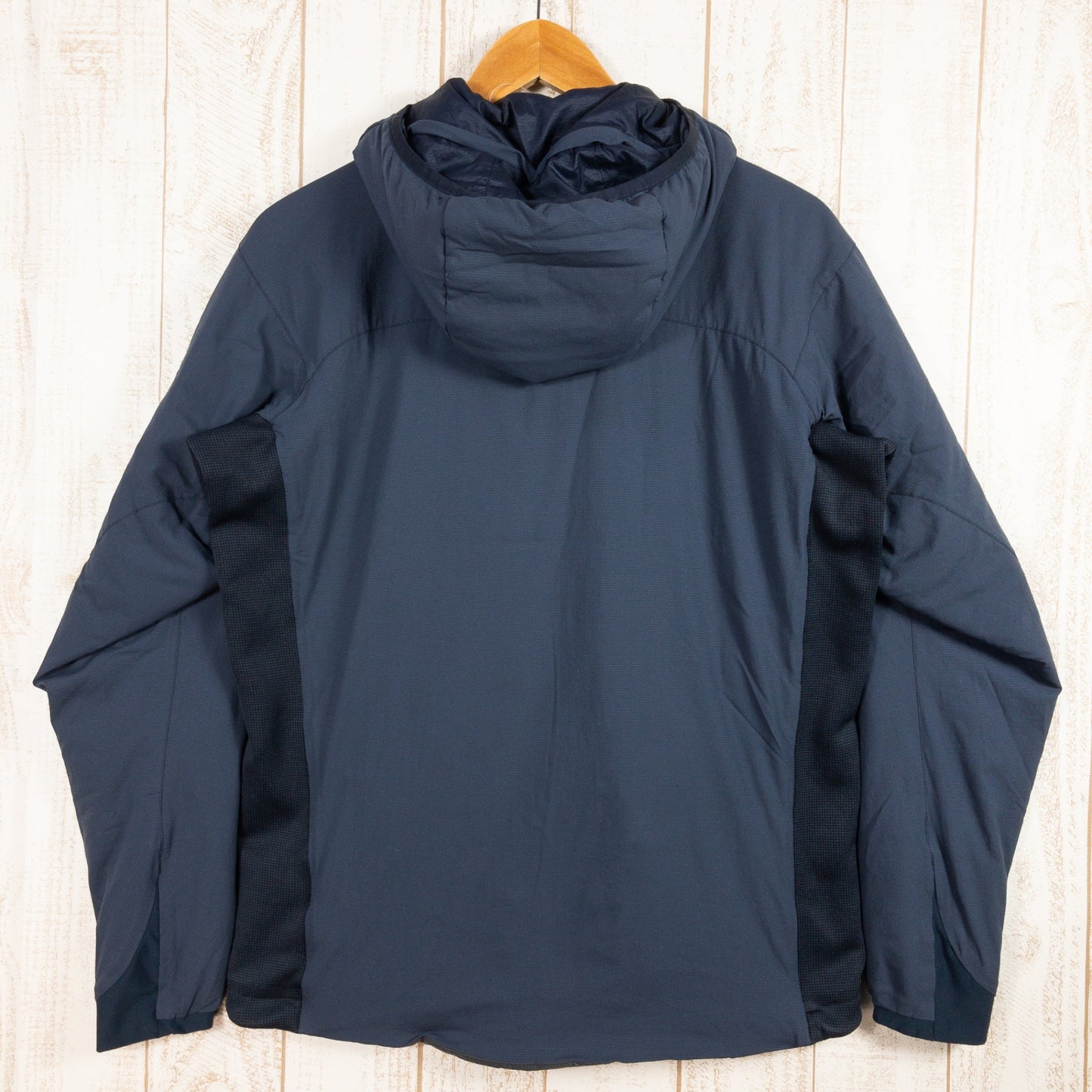 【男士 S 海军蓝】Arcteryx Atom LT 连帽衣尼龙 14644 国际男士 Polartec Power Stretch 合成保暖外套