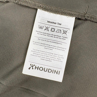 【Unisex L グリーン系】 Houdini ( フーディニ ) ウェザー ティー Weather Tee 159784 Baremark Green z00058222 Baremark Green 化繊 ショートスリーブTシャツ クルーネック インナー シャツ