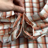 【Men's XS オレンジ系】 2013 Patagonia ( パタゴニア ) ロングスリーブ ゴーン アゲイン シャツ Long-Sleeved Gone Again Shirt TPD ナイロン ウェア トップス インナー シャツ ロングスリーブシャツ 化繊