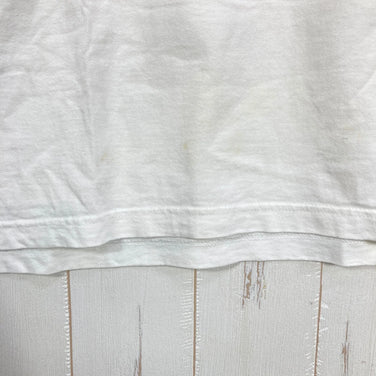 【Men's L ホワイト系】 1990s Patagonia ( パタゴニア ) カヤック プリント オーガニックコットン Tシャツ Kayak Print Organic Cotton T-Shirt 生産終了モデル 入手困難 黒タグ オーガニックコットン ウェ
