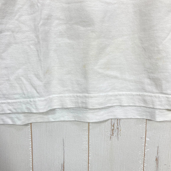 【Men's L ホワイト系】 1990s Patagonia ( パタゴニア ) カヤック プリント オーガニックコットン Tシャツ Kayak Print Organic Cotton T-Shirt 生産終了モデル 入手困難 黒タグ オーガニックコットン ウェ