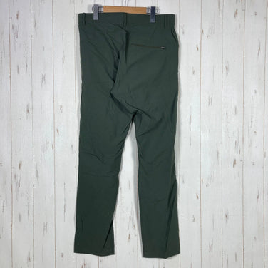 Teton Bros 男士 Crag 长裤，M 码，绿色。深绿色尼龙软壳长裤。z00054441。