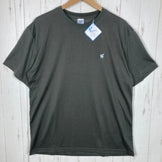 [Unisex XL Gray] Actibase 1-point Logo Tee Polyester Wear Tops Inner Shirt Short Sleeve T-shirt Crew Neck Synthetic z00054790 Synthetic Short Sleeve T-shirt