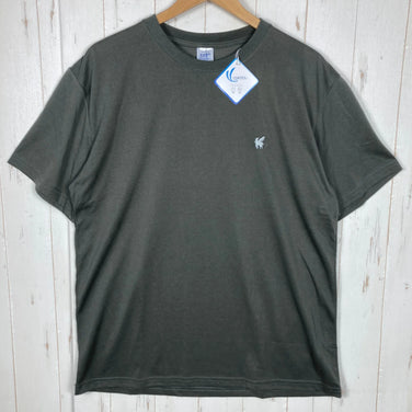 [Unisex XL Gray] Actibase 1-point Logo Tee Polyester Wear Tops Inner Shirt Short Sleeve T-shirt Crew Neck Synthetic z00054790 Synthetic Short Sleeve T-shirt