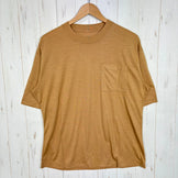 [Unisex 1 Yellow] Rosemary (Rosemary) Wool Hiker Tee MCS-2B YLW z00058298 YLW Wool Short Sleeve T-Shirt Crew Neck Inner Shirt Top Wear