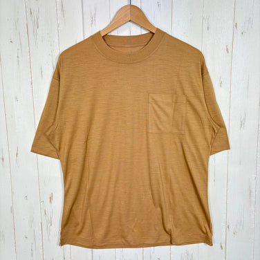 [Unisex 1 Yellow] Rosemary (Rosemary) Wool Hiker Tee MCS-2B YLW z00058298 YLW Wool Short Sleeve T-Shirt Crew Neck Inner Shirt Top Wear