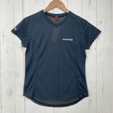 【Women's M ネイビー系】 Montbell ( モンベル ) クール Vネック Tシャツ ウィメンズ Cool V-Neck T-Shirt Women's ポリエステル ウェア トップス インナー シャツ ショートスリーブTシャツ クルーネック 化繊 z00