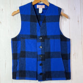 【Men's 36 ブルー系】 Filson ( フィルソン ) マッキノー ウール ベスト MACKINAW WOOL VEST ブルー / ブラック 希少カラー 入手困難 ウール ウェア トップス ベスト フリース z00054323 ブルー / ブラック フリ
