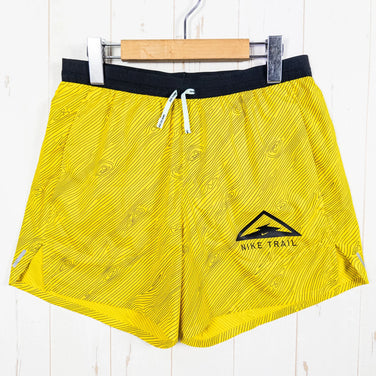 Nike Flex Stride 5英寸越野跑短裤，男款，中号，黄色。涤纶。