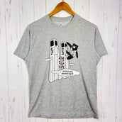 【Men's S グレー系】 Montbell ( モンベル ) Wic Tee 都庁とモンタベア ご当地Tシャツ ポリエステル ウェア トップス インナー シャツ ショートスリーブTシャツ クルーネック 化繊 z00058782  化繊 ショートスリーブTシャツ