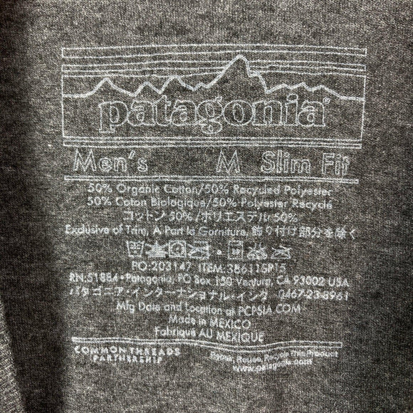【Men's M グレー系】 2015 Patagonia ( パタゴニア ) フライング フィッシュ ティー Flying Fish Tee			 オーガニックコットン ウェア トップス インナー シャツ ショートスリーブTシャツ クルーネック コットン z00