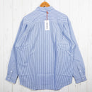 【Men's S ブルー系】 Ridge Mountain Gear ( リッジマウンテンギア ) ベーシック ロングスリーブ シャツ ストライプ Basic Long Sleeve Shirt Stripe Blue x White ポリエステル ウェア トップ - 【公式】2ndGEAR（セカンドギア）Webショップ【登山用品・アウトドア用品専門 買取販売店】