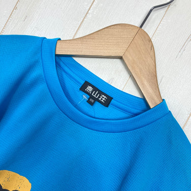 【Unisex XS ブルー系】 燕山荘（えんざんそう） 燕山荘 オリジナル ティーシャツ ポリエステル ウェア トップス インナー シャツ ショートスリーブTシャツ クルーネック 化繊 z00060585  化繊 ショートスリーブTシャツ クルーネック インナー シ