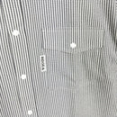 【Men's XL グレー系】 Ridge Mountain Gear ( リッジマウンテンギア ) ベーシック ショートスリーブ シャツ ストライプ Basic Short Sleeve Shirt Stripe  Grey × White z00055798 G-6
