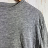 Duckworth Vapor Tee, Women's Medium, Gray. Merino wool top, innerwear, short-sleeved crew neck T-shirt, z00053837.