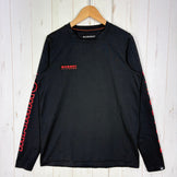 【Men's XS ブラック系】 Mammut ( マムート ) QD ロゴ プリント ロングスリーブ Tシャツ アジアンフィット QD Logo Print Longsleeve T-shirts AF 速乾 UPF50+ 抗菌防臭 ポリエステル ウェア トップス