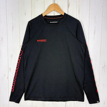 【Men's XS ブラック系】 Mammut ( マムート ) QD ロゴ プリント ロングスリーブ Tシャツ アジアンフィット QD Logo Print Longsleeve T-shirts AF 速乾 UPF50+ 抗菌防臭 ポリエステル ウェア トップス