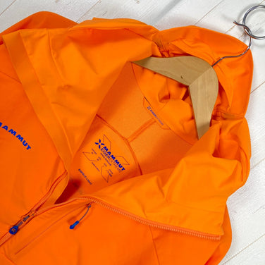 男式 M 橙色 Mammut Eisfeld Light So 连帽衫夹克，Eiger Extreme，1011-00020，国际男式柔软