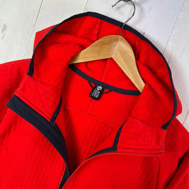 Mountain Hardwear Keele Ascent 连帽衫，男式小号，红色，羊毛夹克（z00053290）