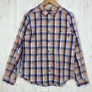 【Women's S オレンジ系】 Marmot ( マーモット ) ロングスリーブ チェックシャツ Long Sleeve Check Shirt ポリエステル・コットン混 ポリエステル ウェア トップス インナー シャツ ロングスリーブシャツ コットン z00061-1
