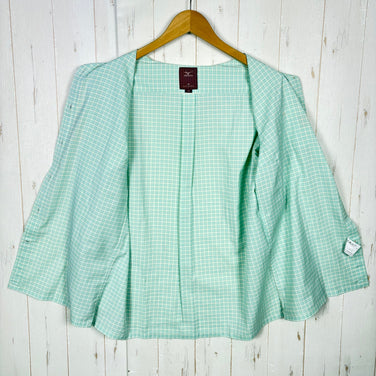 【Women's M グリーン系】 Mizuno ( ミズノ ) ロングスリーブ チェックシャツ ポリエステル ウェア トップス インナー シャツ ロングスリーブシャツ 化繊 z00055013  化繊 ロングスリーブシャツ インナー シャツ トップス ウェア