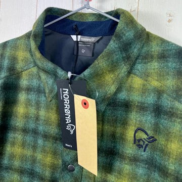 【Men's S カーキグリーン系】 Norrona ( ノローナ ) タモック ウール シャツ メンズ Tamok Wool Shirt M's 1206-19 3001 ROSIN z00056110 3001 ROSIN ウール ロングスリーブシャツ インナー シャ - 0