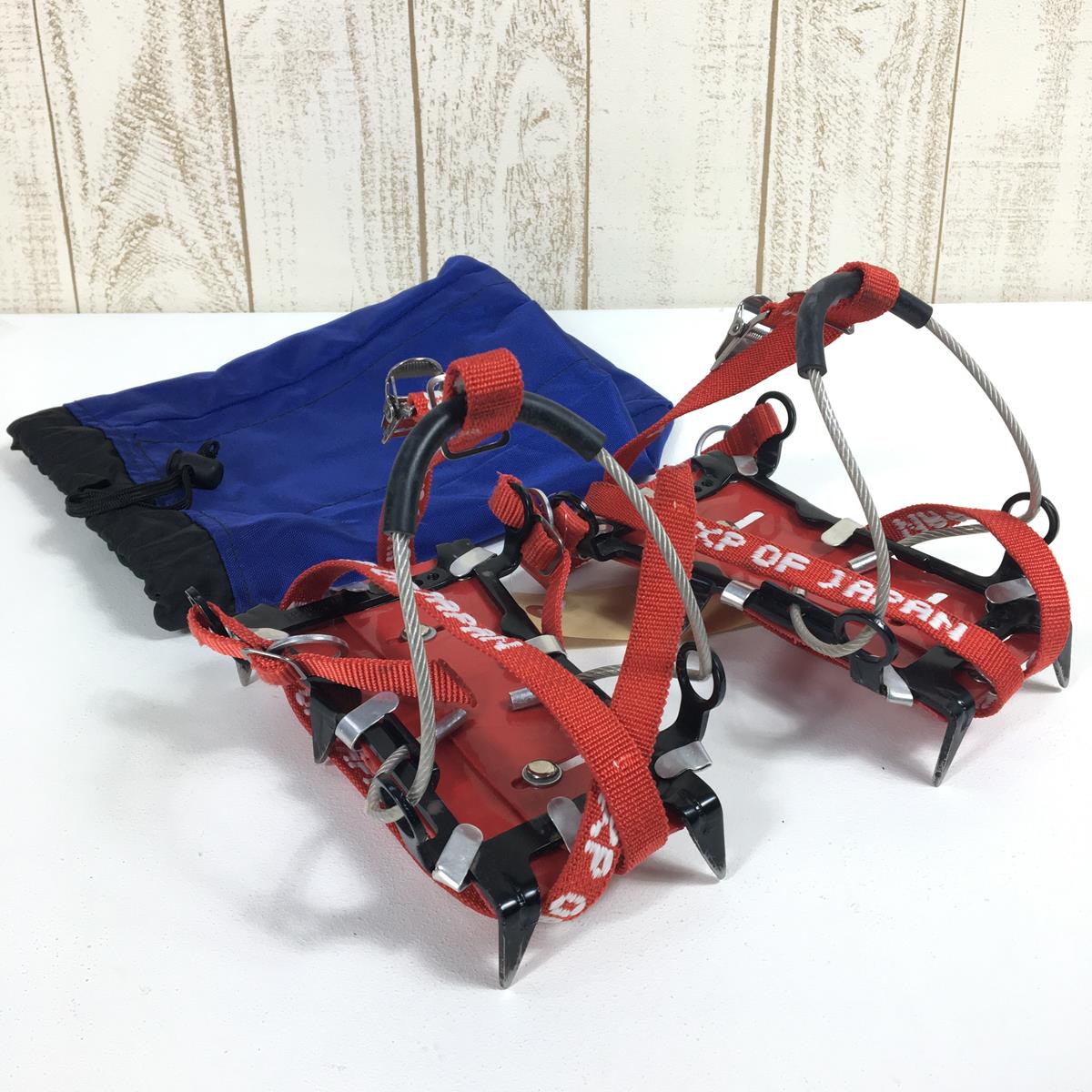 [One Size Black] Exp Of Japan (Expert of Japan) Super Little Bear Manji Sp Little Bear 卍 6P 6-prong Lightweight Crampons ST31 Crampons Crampons Winter Gear