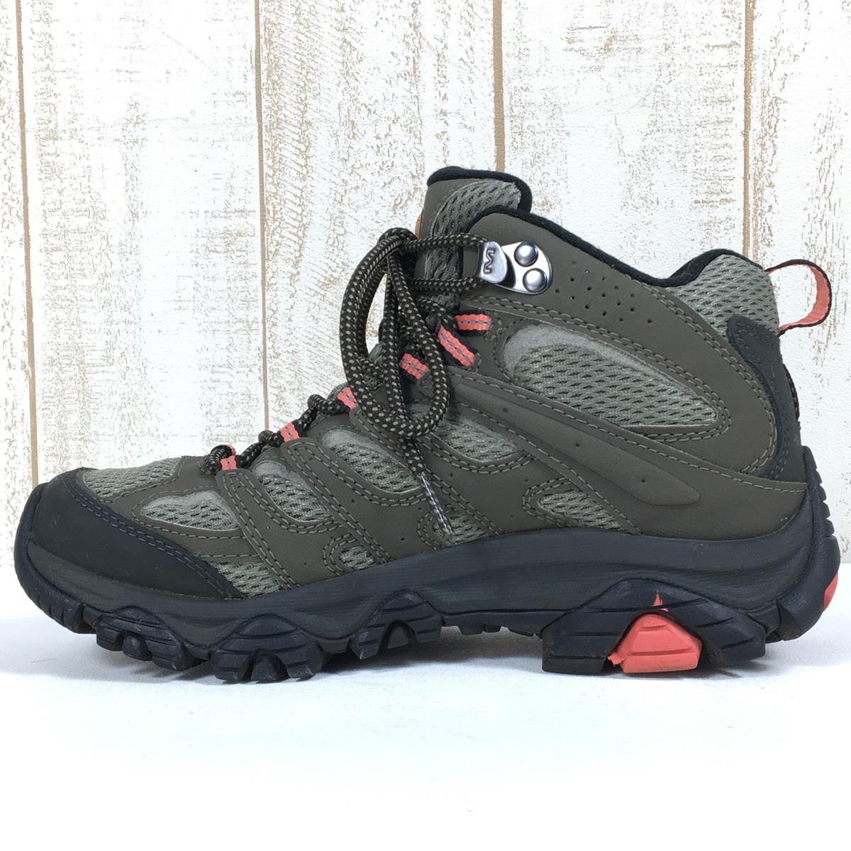 【Women's 22.5cm グリーン系】 Merrell ( メレル ) モアブ 3 シンセティック ミッド ゴアテックス Moab Iii Synthetic Mid Gore-Tex トレッキングシューズ J500182 Women's Olive トレッキングブーツ フ