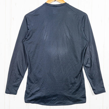 The North Face 男式中号黑色长袖 DRY Crew T 恤，涤纶，圆领，合成面料，尺码 L/S，Z00053056