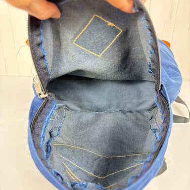 【OneSize ネイビー系】 1980s The North Face ( ザ・ノースフェイス ) デイパック Day Pack 生産終了モデル 入手困難 茶タグ 旧タグ コーデュラナイロン製 アメリカ製 ナイロン バッグ ストレージ バックパック デイパック 容