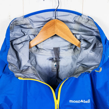[Kid's Size 140 Blue] Montbell Rain Trekker Nylon Rain Suit and Rain Shell Set (z00053206)