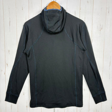 【Men's L ブラック系】 Finetrack ( ファイントラック ) メリノスピン サーモ フーディ Merinospin Thermo Hoody ポリエステル ウェア トップス インナー シャツ フーディ ウール z00055206  ウール フーディ - 0