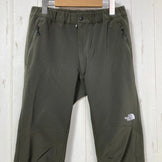[Men's S Green] The North Face Alpine Light Pant Nylon Wear Bottoms Long Pants Softshell z00058008 Softshell Long Pants Bottoms