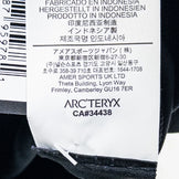 男款 XS 黑色 Arcteryx Captive Split T 恤，有机棉，短袖圆领，合成面料，上衣，汗衫