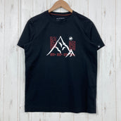 【Unisex S ブラック系】 Mammut ( マムート ) QD ヤリガタケ プリント Tシャツ アジアンフィット QD Yarigatake Print T-Shirt AF 槍ヶ岳プリント ポリエステル ウェア トップス インナー シャツ ショートスリーブT