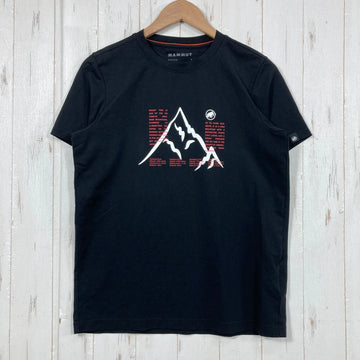 【Unisex S ブラック系】 Mammut ( マムート ) QD ヤリガタケ プリント Tシャツ アジアンフィット QD Yarigatake Print T-Shirt AF 槍ヶ岳プリント ポリエステル ウェア トップス インナー シャツ ショートスリーブT