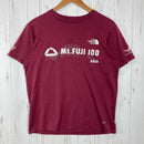 【Unisex M レッド系】 The North Face ( ザ・ノースフェイス ) Mt.FUJI100 2025 参加賞Tシャツ Mt.FUJI100 2025 Participant T-Shirt EXPLORE SOURCE ポリエステル ウェア トッ-1