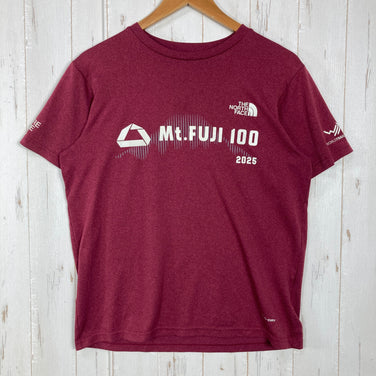 【Unisex M レッド系】 The North Face ( ザ・ノースフェイス ) Mt.FUJI100 2025 参加賞Tシャツ Mt.FUJI100 2025 Participant T-Shirt EXPLORE SOURCE ポリエステル ウェア トッ