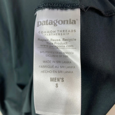 2015 Patagonia Long Sleeve Capilene Daily T-Shirt, Black, Men's Size Small. Polyester.
