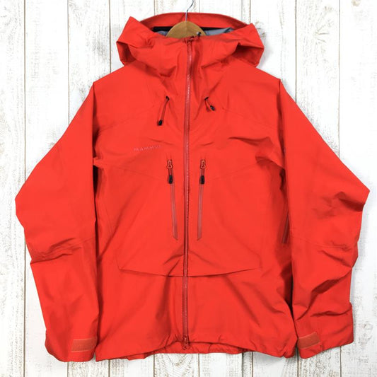 【Men's XS オレンジ系】 Mammut ( マムート ) テトン ハードシェル フーデッド ジャケット Teton Hs Hooded Jacket フーディ ティートン 1010-27120 Men's Zion ハードシェル アウター ジャケット トップス