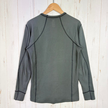 【Men's S グレー系】 Finetrack ( ファイントラック ) ドライレイヤー ウォーム ロングスリーブ Dry Layer Warm Long Sleeve 耐久撥水 保温 抗菌防臭 ウェア トップス インナー シャツ ロングスリーブTシャツ クルー