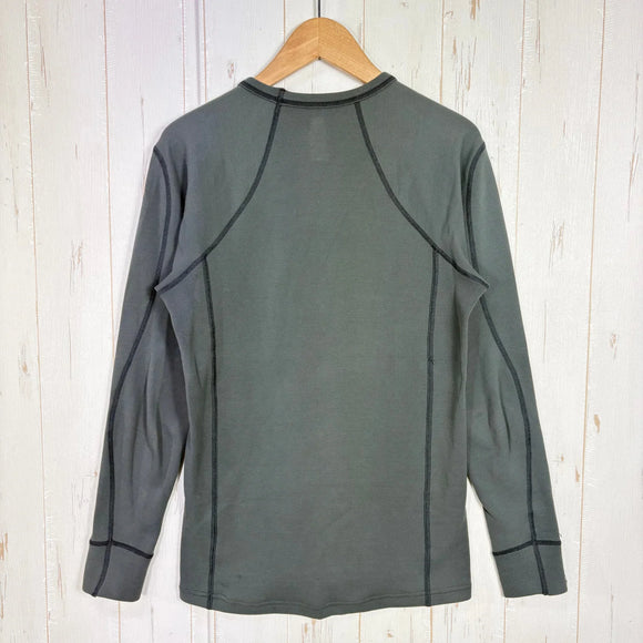 【Men's S グレー系】 Finetrack ( ファイントラック ) ドライレイヤー ウォーム ロングスリーブ Dry Layer Warm Long Sleeve 耐久撥水 保温 抗菌防臭 ウェア トップス インナー シャツ ロングスリーブTシャツ クルー