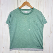 【女款 L 绿色系】Columbia(哥伦比亚)Second Hill 短袖 T 恤 Second Hill Short Sleeve Tee 涤纶 服装 上衣 内搭 衬衫 短袖 T 恤 圆领 化纤 z0