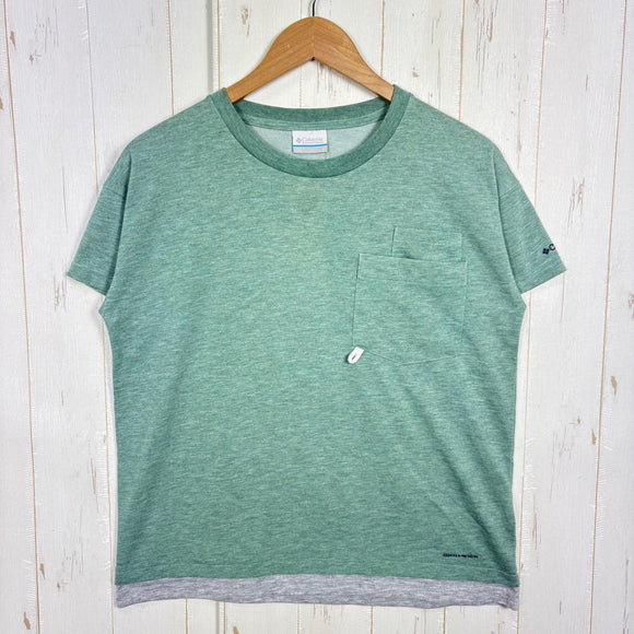 【Women's L グリーン系】 Columbia ( コロンビア ) セカンドヒルショートスリーブ ティー Second Hill Short Sleeve Tee ポリエステル ウェア トップス インナー シャツ ショートスリーブTシャツ クルーネック 化繊 z0