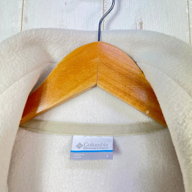 Columbia Tree Swallow Half Zip Fleece, Women's Large, Ivory. Polyester fleece top, outerwear, jacket, z00053560.