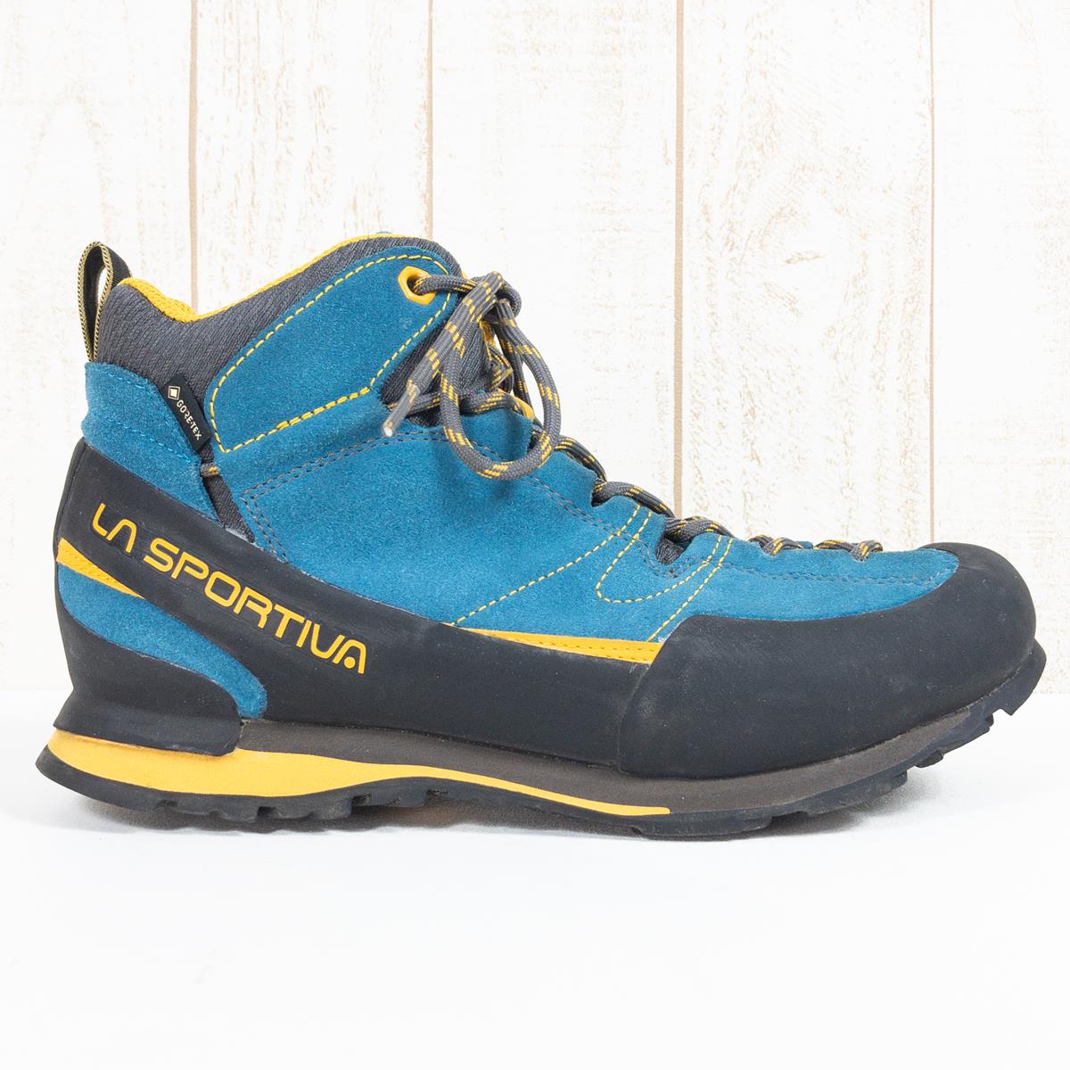 【Men's 26.7cm ブルー系】 La Sportiva ( ラ・スポルティバ ) ボルダー エックス ミッド Gtx Boulder X Mid Gtx ミドルカットシューズ アプローチシューズ Gore-Tex 防水 透湿 17E Men's BY Blue /