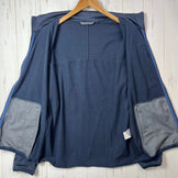 男士中号海军蓝 Teton Bros 石墨烯夹克，涤纶抓绒夹克（z00054767）。