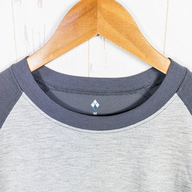 Montbell 男式 WIC 插肩长袖 T 恤，M 码，灰色。这款长袖 T 恤采用涤纶材质，圆领，合成纤维面料。可作为内衣或内搭穿着。(z0005297)