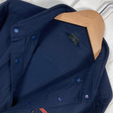 【Unisex M ネイビー系】 Shinogi By Axesquin ( 凌 By アクシーズクイン ) ヒトリシズカ ナイロン ウェア トップス インナー シャツ ロングスリーブシャツ 化繊 z00053969  化繊 ロングスリーブシャツ インナー シャツ ト